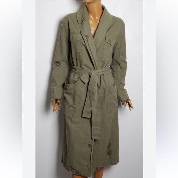 Alexander Wang Khaki Women's Trench Coat - Picture 5 of 10